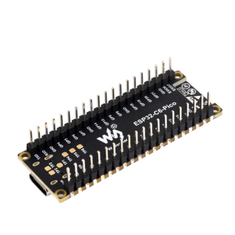 سولڈر پن کے ساتھ ESP32-C6-Pico-M